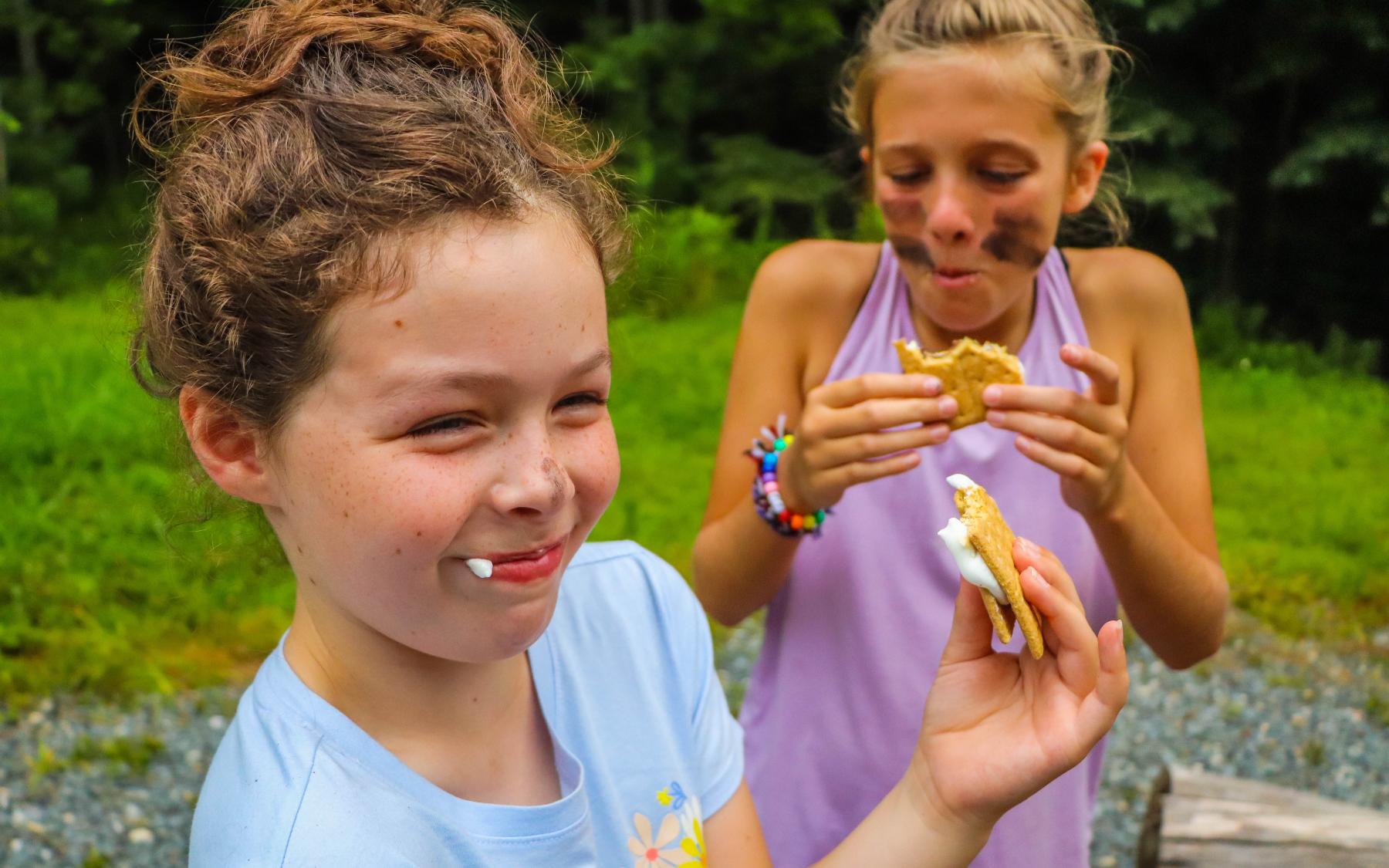 girls and smores